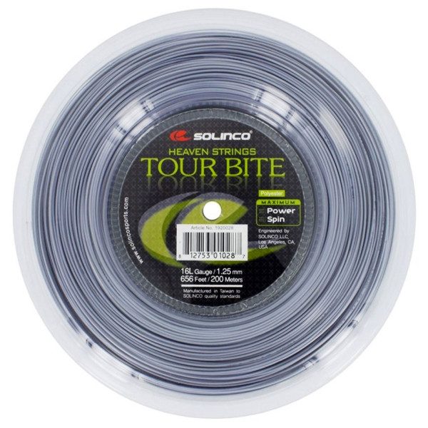 Тенісні струни Solinco Tour Bite 1,3 (бобіна 200м) Тенісні струни Solinco Tour Bite 1,3 (бобіна 200м)