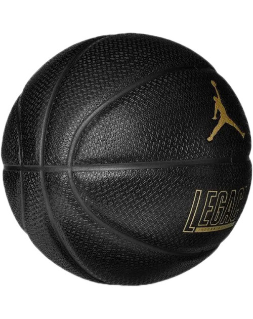 Баскетбольный мяч JORDAN LEGACY 2.0 8P DEFLATED BLACK/BLACK/BLACK/METALLIC GOLD 07
