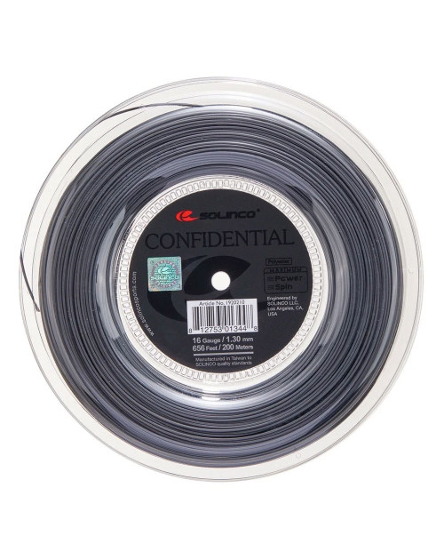 Теннисные струны SOLINCO Confidential 1.3 BLACK (бобина 200м)