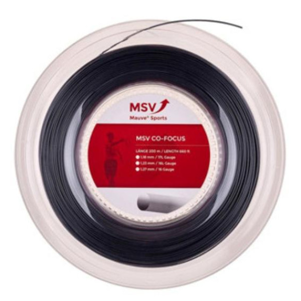 Тенісні струни Msv Co Focus Black (бобіна 200m) Тенісні струни Msv Co Focus Black (бобіна 200m)