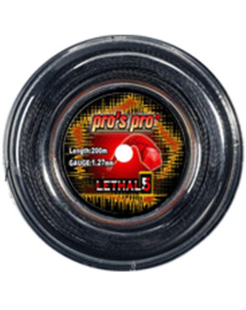 Теннисные струны Pro's Pro Lethal 5 1.27bk (бобина 200м)