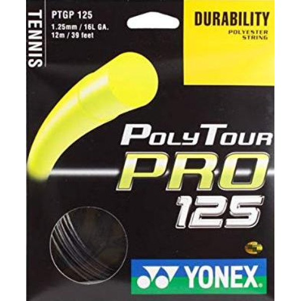 Тенісні струни YONEX POLY TOUR PRO 125 GRAPHITE 12m Тенісні струни YONEX POLY TOUR PRO 125 GRAPHITE 12m