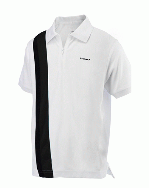 Теннисное поло Head Club Baddley Jr Poloshirt Zip