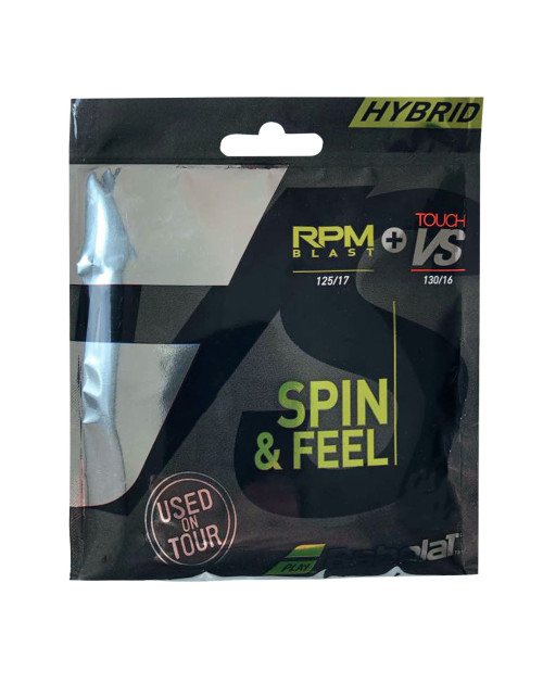 Теннисные струны Babolat Rpm Blast 125 + Touch Vs 130 12m bk