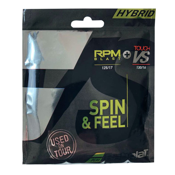Тенісні струни Babolat Rpm Blast 125 + Touch Vs 130 12m bk Тенісні струни Babolat Rpm Blast 125 + Touch Vs 130 12m bk