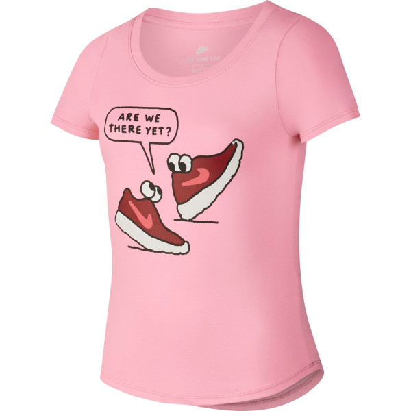 Теннисная футболка NIKE G NSW TEE ARE WE THERE PINK Теннисная футболка NIKE G NSW TEE ARE WE THERE PINK