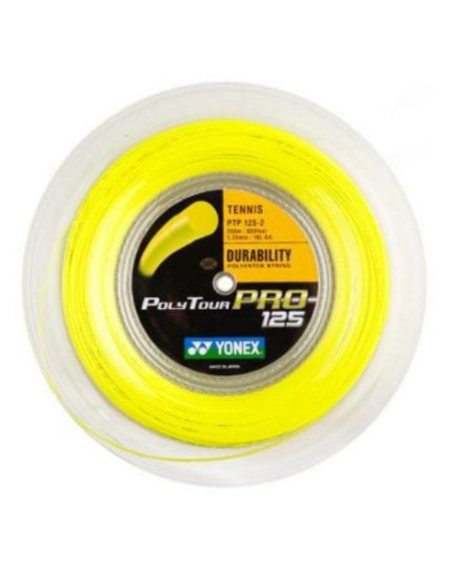 Теннисные струны Yonex Poly Tour Pro Flash Yellow (бобина 200м)