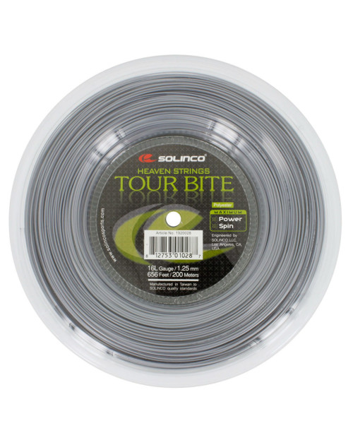 Теннисные струны Solinco Tour Bite 1,25 (бобина 200м)