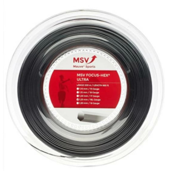Тенісні струні Msv Focus Hex Ultra bk (бобіна 200m) Тенісні струні Msv Focus Hex Ultra bk (бобіна 200m)