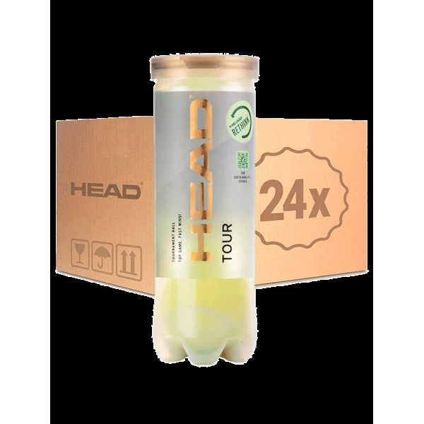 Тенісні м'ячі Head Tour Balls 72 м'ячі Тенісні м'ячі Head Tour Balls 72 м'ячі