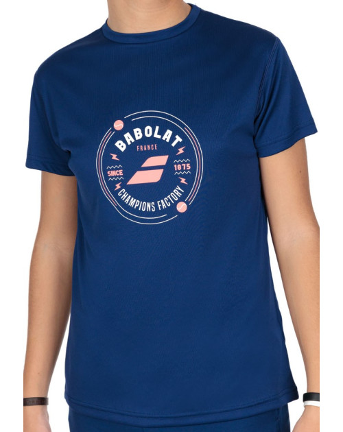 Теннисная футболка BABOLAT EXERCISE GRAPHIC TEE BOY