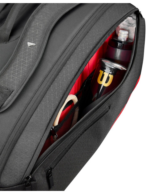 Тенісний чохол WILSON CLASH V3 15PK RACQUET BAG BLACK/Infrared