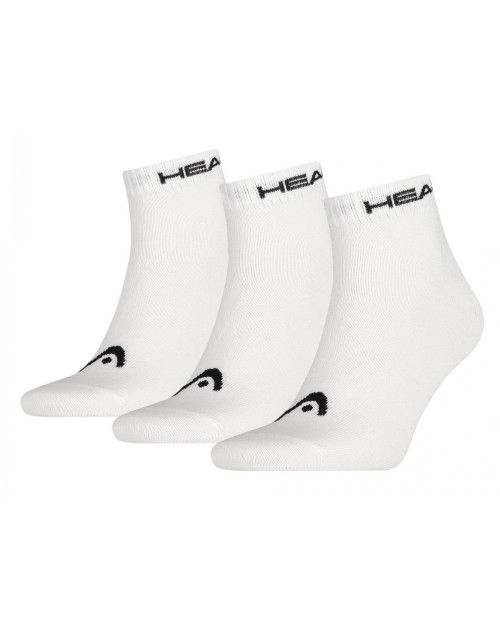 Носки теннисные HEAD 3P Unisex Quarter Socks 300 WH
