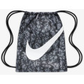 Рюкзак-мешок Nike Y NK DRAWSTRING - CAT AOP FA24 12L черный, серый Дит 35х46 см