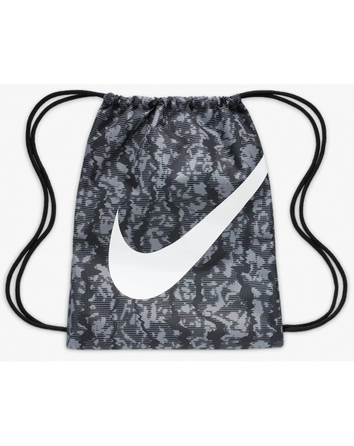 Рюкзак-мешок Nike Y NK DRAWSTRING - CAT AOP FA24 12L черный, серый Дит 35х46 см