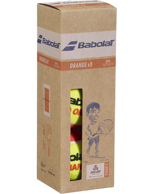 Теннисные мячи Babolat Orange*3 1 банка