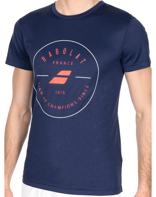 Теннисная футболка BABOLAT EXERCISE GRAPHIC TEE MEN