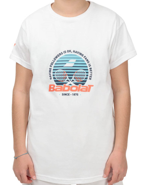 Теннисная футболка BABOLAT EXERCISE COTTON TEE BOY