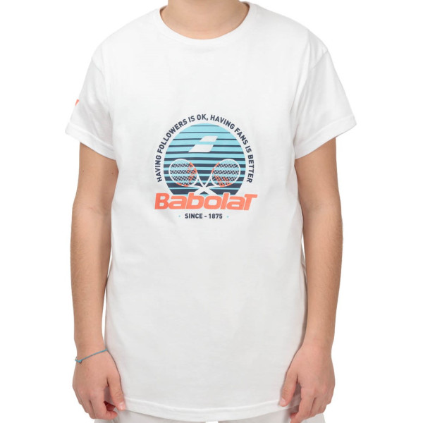 Теннисная футболка BABOLAT EXERCISE COTTON TEE BOY Теннисная футболка BABOLAT EXERCISE COTTON TEE BOY