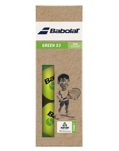 Теннисные мячи Babolat  Green*3 -25% 1 банка
