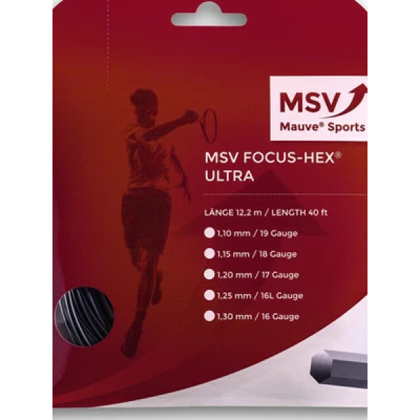 Тенісні струни Msv Focus Hex Ultra bk 12m Тенісні струни Msv Focus Hex Ultra bk 12m