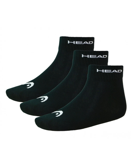 Носки теннисные HEAD 3P Unisex Quarter Socks 200 BK