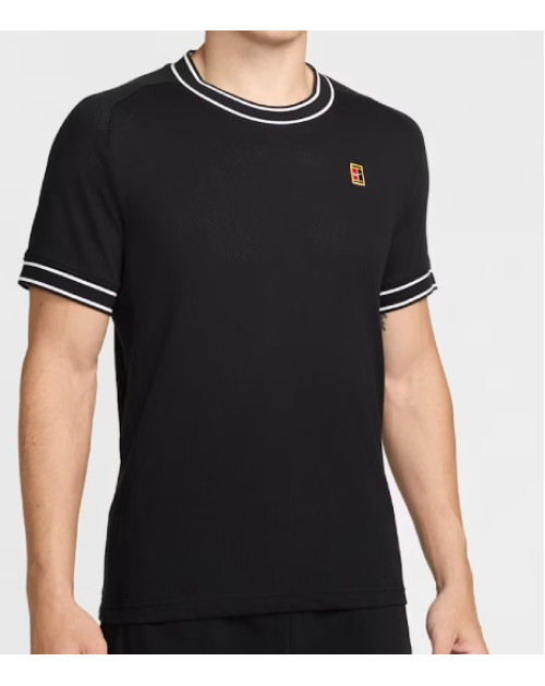 Теннисное поло M NIKE HERITAGE SS TOP BK