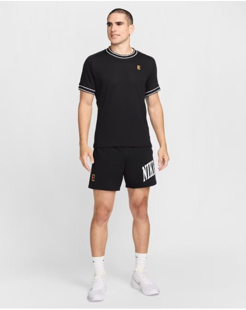 Теннисное поло M NIKE HERITAGE SS TOP BK