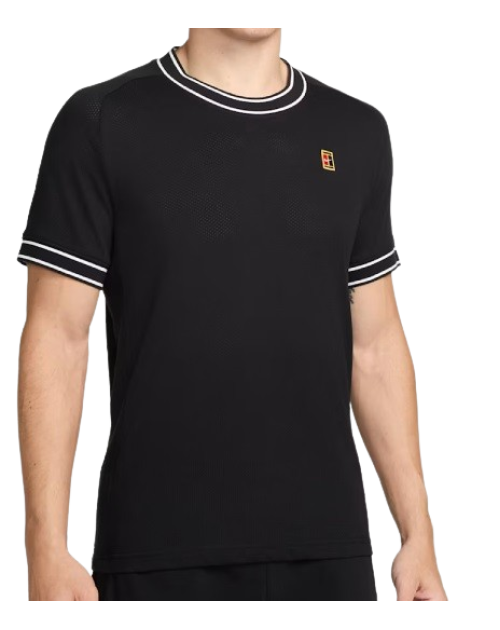 Теннисное поло M NIKE HERITAGE SS TOP BK