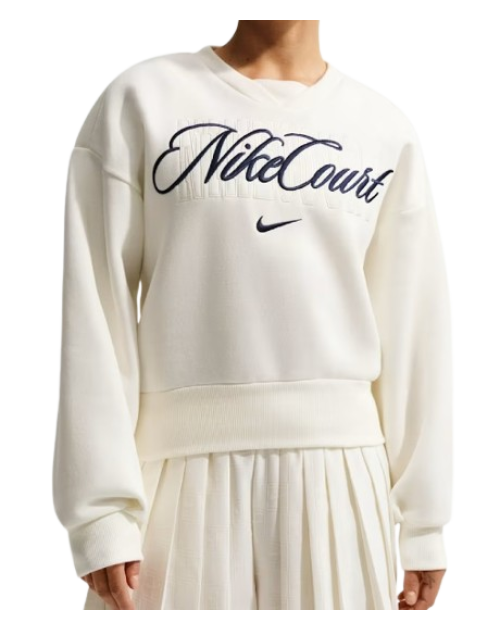 Теннисная толстовка W NIKE CRT CLTN FLC CREW 133
