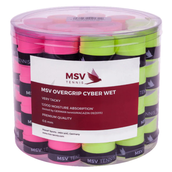 MSV намотка Overgrip Cyber Wet*60 neon 1 шт MSV намотка Overgrip Cyber Wet*60 neon 1 шт