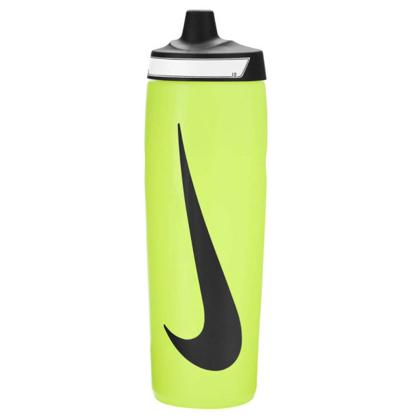 Пляшка Nike REFUEL BOTTLE 24 OZ лимонний, чорний Уні 709 мл Пляшка Nike REFUEL BOTTLE 24 OZ лимонний, чорний Уні 709 мл