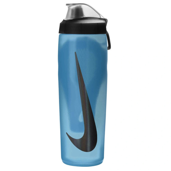 Пляшка Nike REFUEL BOTTLE LOCKING LID 24 OZ синій, білий, чорний Уні 709 мл Пляшка Nike REFUEL BOTTLE LOCKING LID 24 OZ синій, білий, чорний Уні 709 мл