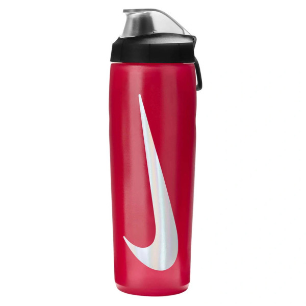 Пляшка Nike REFUEL BOTTLE LOCKING LID 24 OZ червоний, чорний, сріблястий Уні 709 мл Пляшка Nike REFUEL BOTTLE LOCKING LID 24 OZ червоний, чорний, сріблястий Уні 709 мл