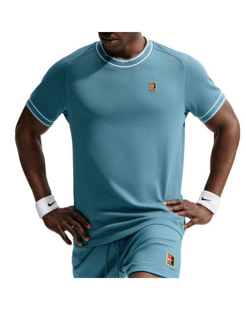 Теннисная футболка NIKE M NKCT HERITAGE SS TOP 006