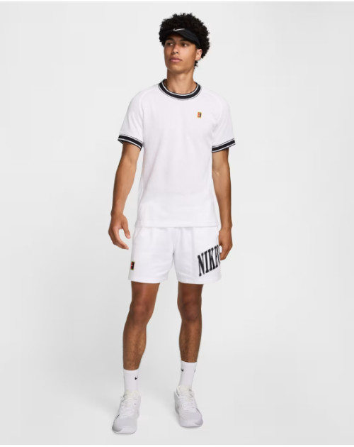 Теннисная футболка NIKE M HERITAGE SS TOP WH