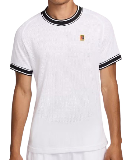 Теннисная футболка NIKE M HERITAGE SS TOP WH
