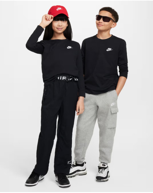 Футболка K NIKE NSW LS TEE EMB FUTURA LBR