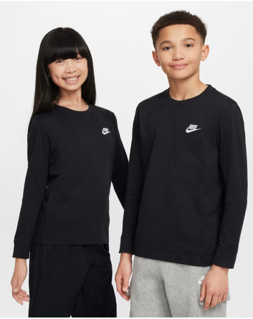 Футболка K NIKE NSW LS TEE EMB FUTURA LBR