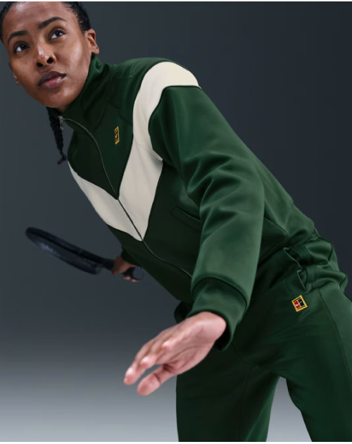 Тенісна толстовка W NKCT WR POLY KNIT JKT HRTGE 323