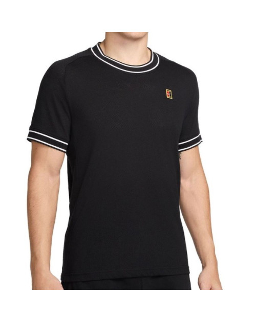 Теннисное поло M NIKE HERITAGE SS TOP BK