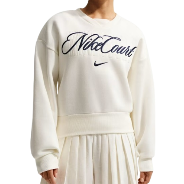 Теннисная толстовка W NIKE CRT CLTN FLC CREW 133 Теннисная толстовка W NIKE CRT CLTN FLC CREW 133