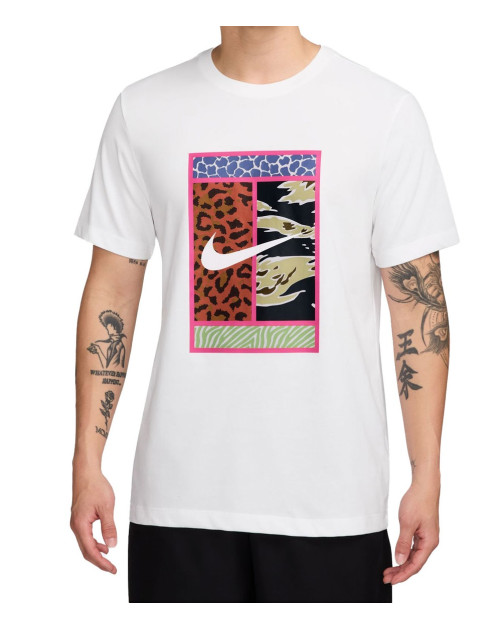 Теннисная футболка M NIKE DF TEE COURT wh