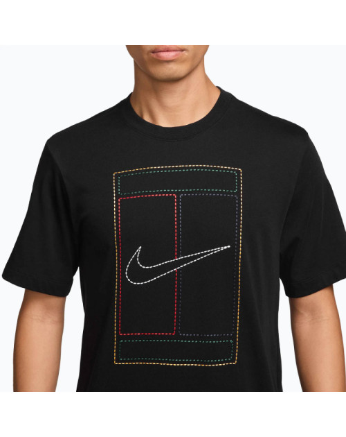 Теннисная футболка NIKE M TEE STD HERITAGE bk