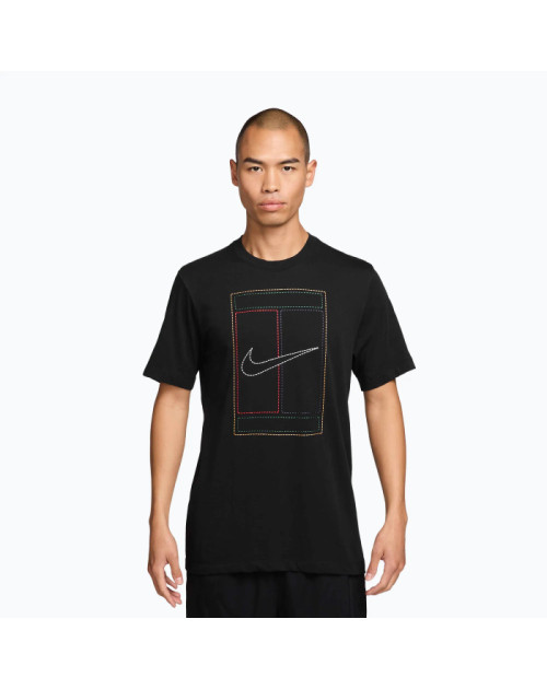 Теннисная футболка NIKE M TEE STD HERITAGE bk