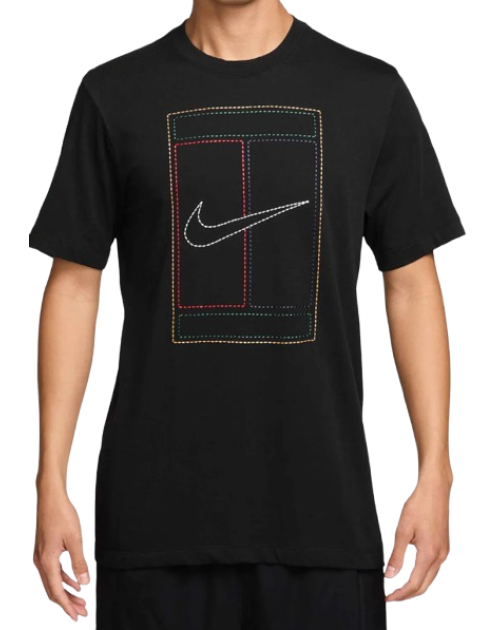Теннисная футболка NIKE M TEE STD HERITAGE bk