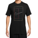Теннисная футболка NIKE M TEE STD HERITAGE bk