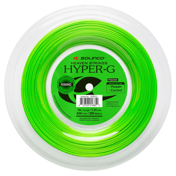 Тенісна струна Solinco Hyper G Round 1,25 (бобіна 200м) Тенісна струна Solinco Hyper G Round 1,25 (бобіна 200м)