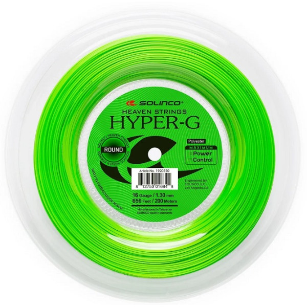 Тенісна струна Solinco Hyper G Round 1,30 (бобіна 200м) Тенісна струна Solinco Hyper G Round 1,30 (бобіна 200м)