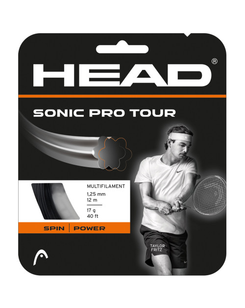 Тенісна струна HEAD Sonic Pro Tour rPET (set) bk 12m